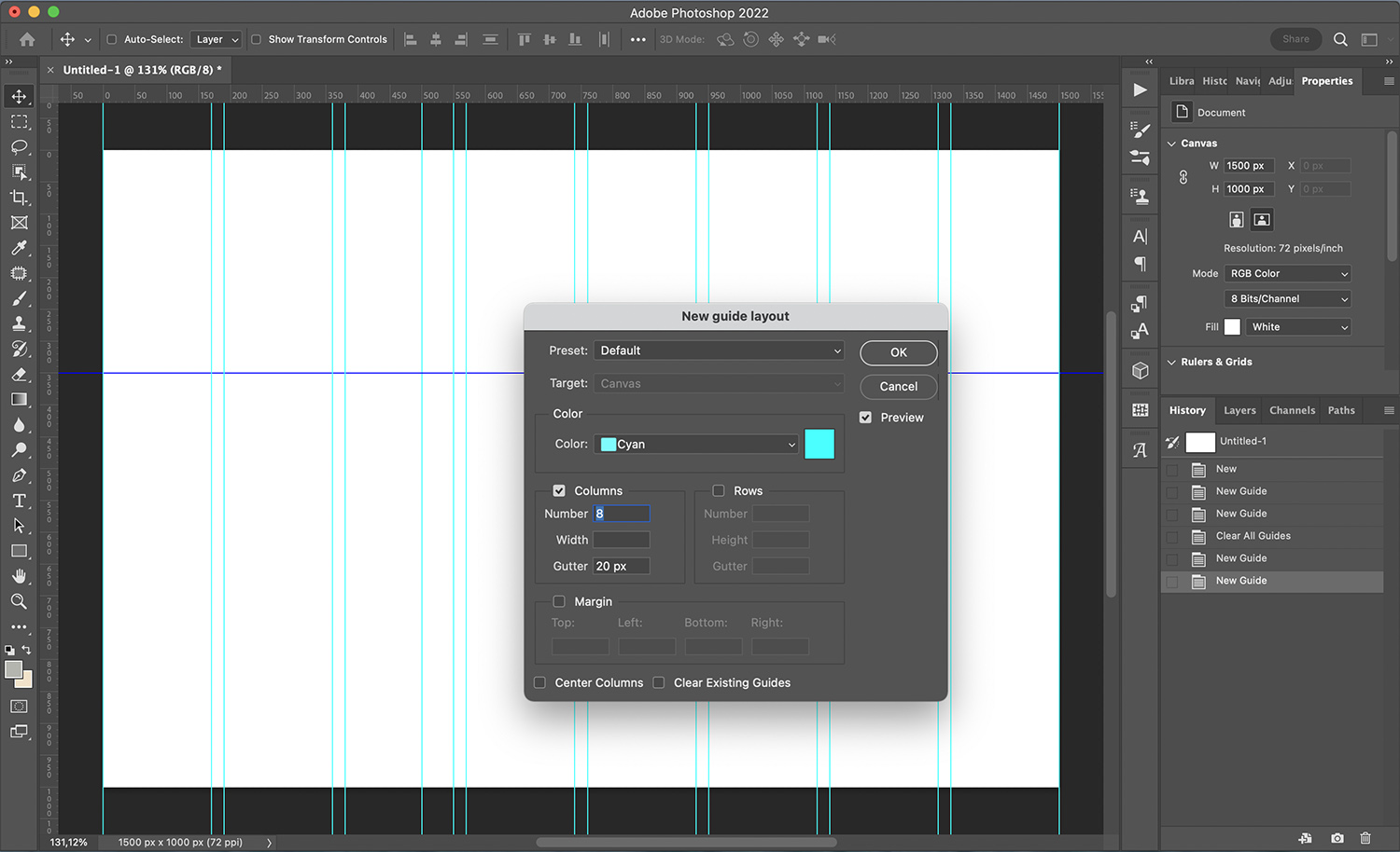 How to create grids and guides in Photoshop