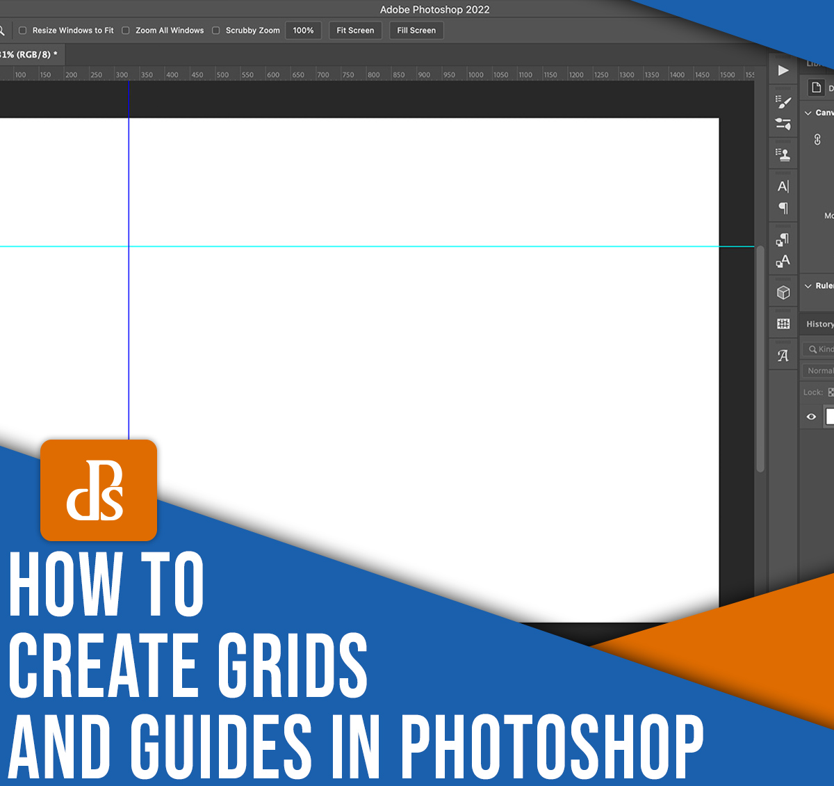 How to create grids and guides in Photoshop