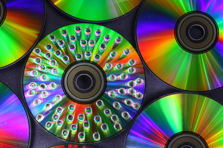 water droplets on a CD