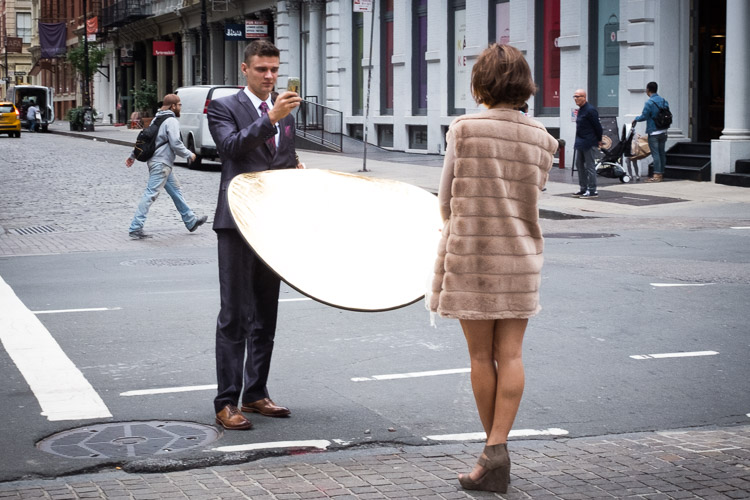 Cellphone Fashion Shoot, Soho, NYC.