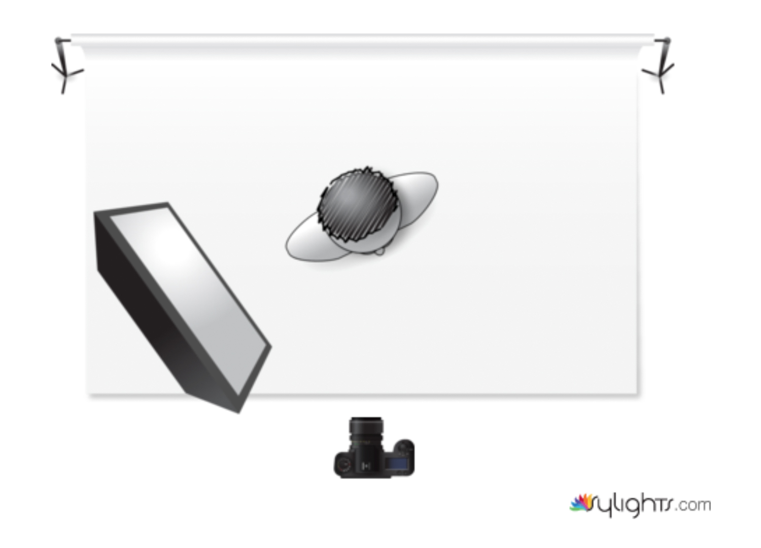 45-45 lighting diagram broad lighting